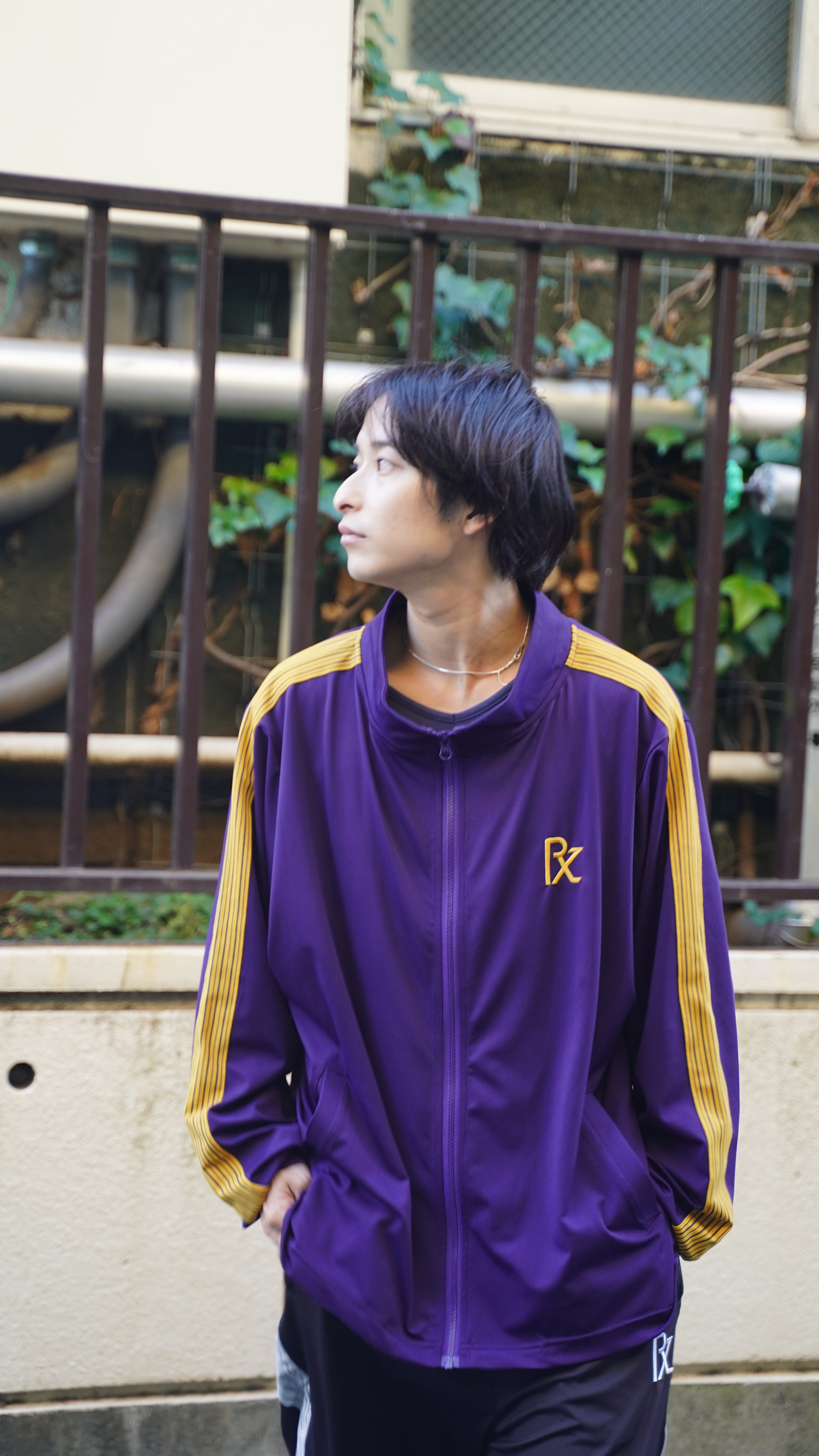 Track Jacket Navy/Yellow画像