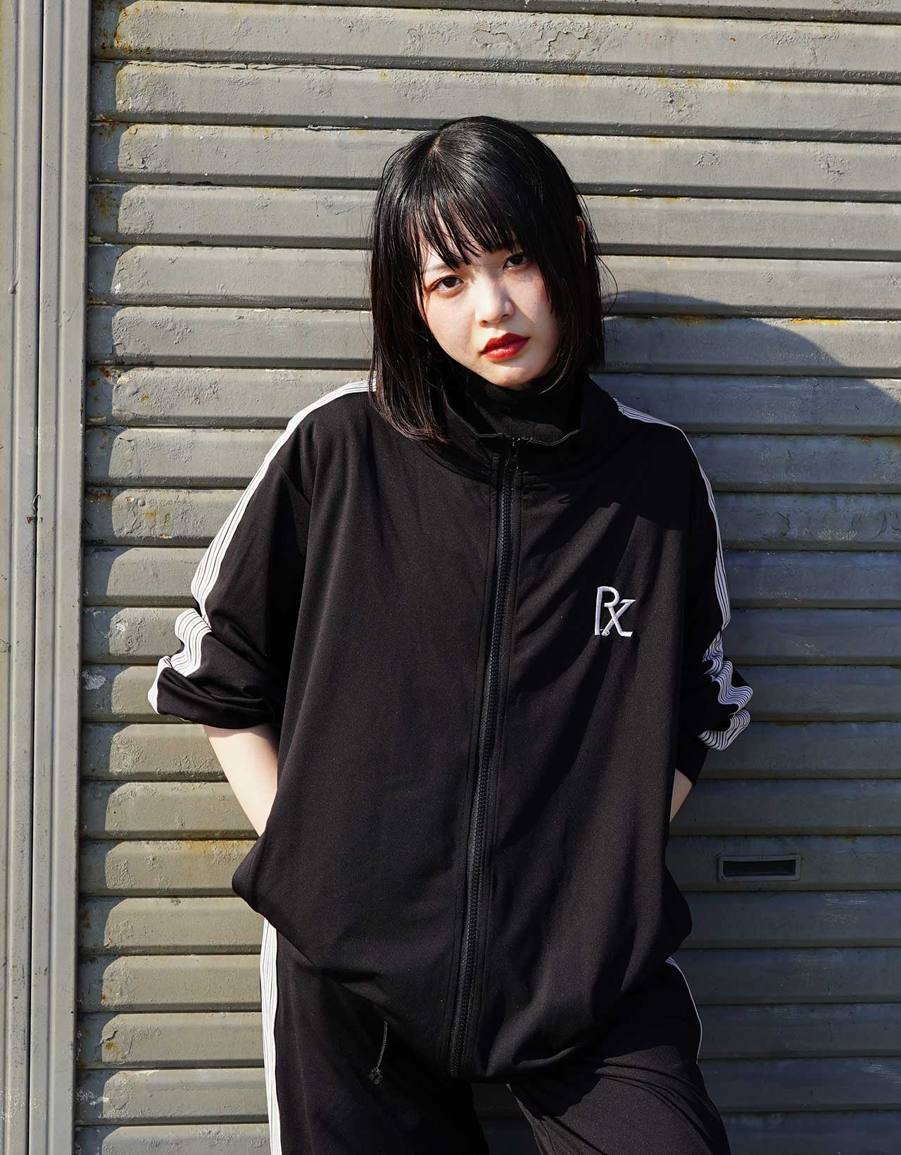 Track jacket Black/White画像