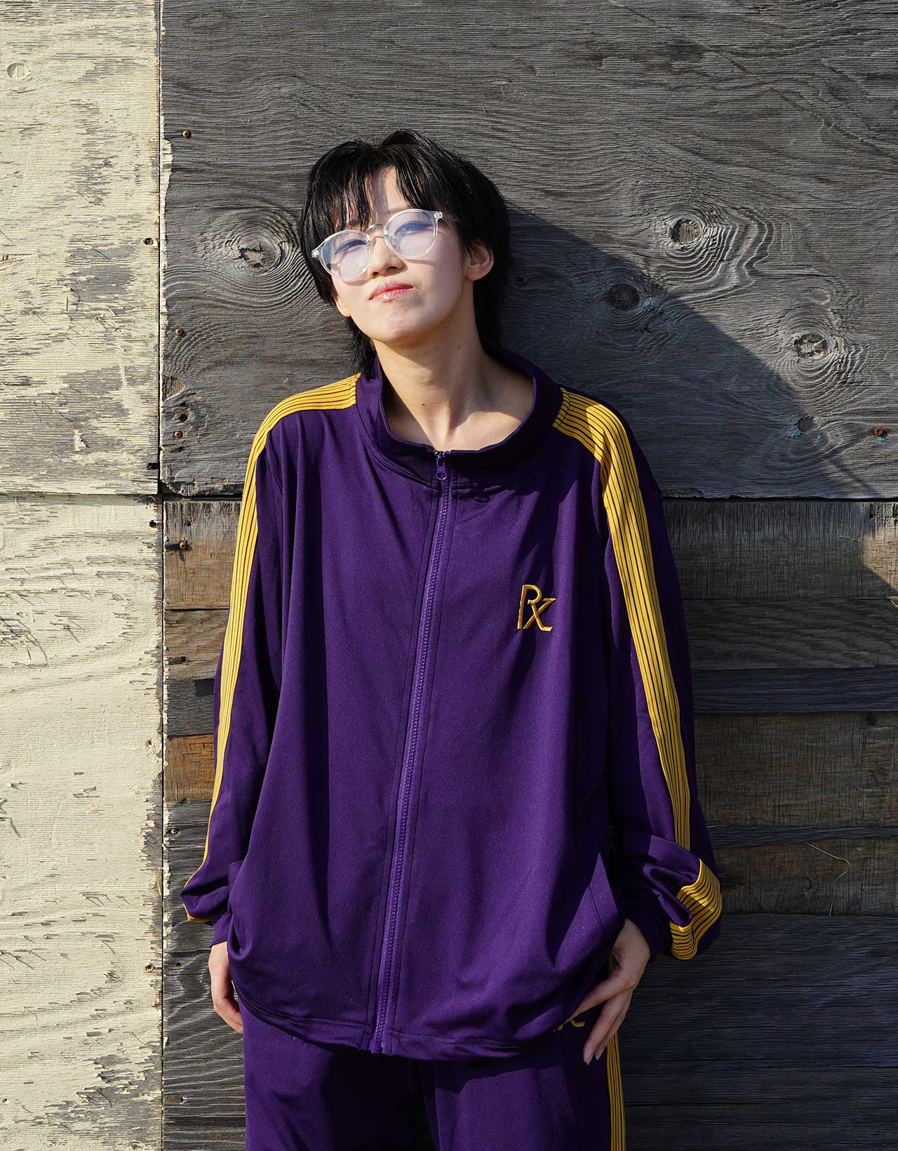 Track Jacket Navy/Yellow画像