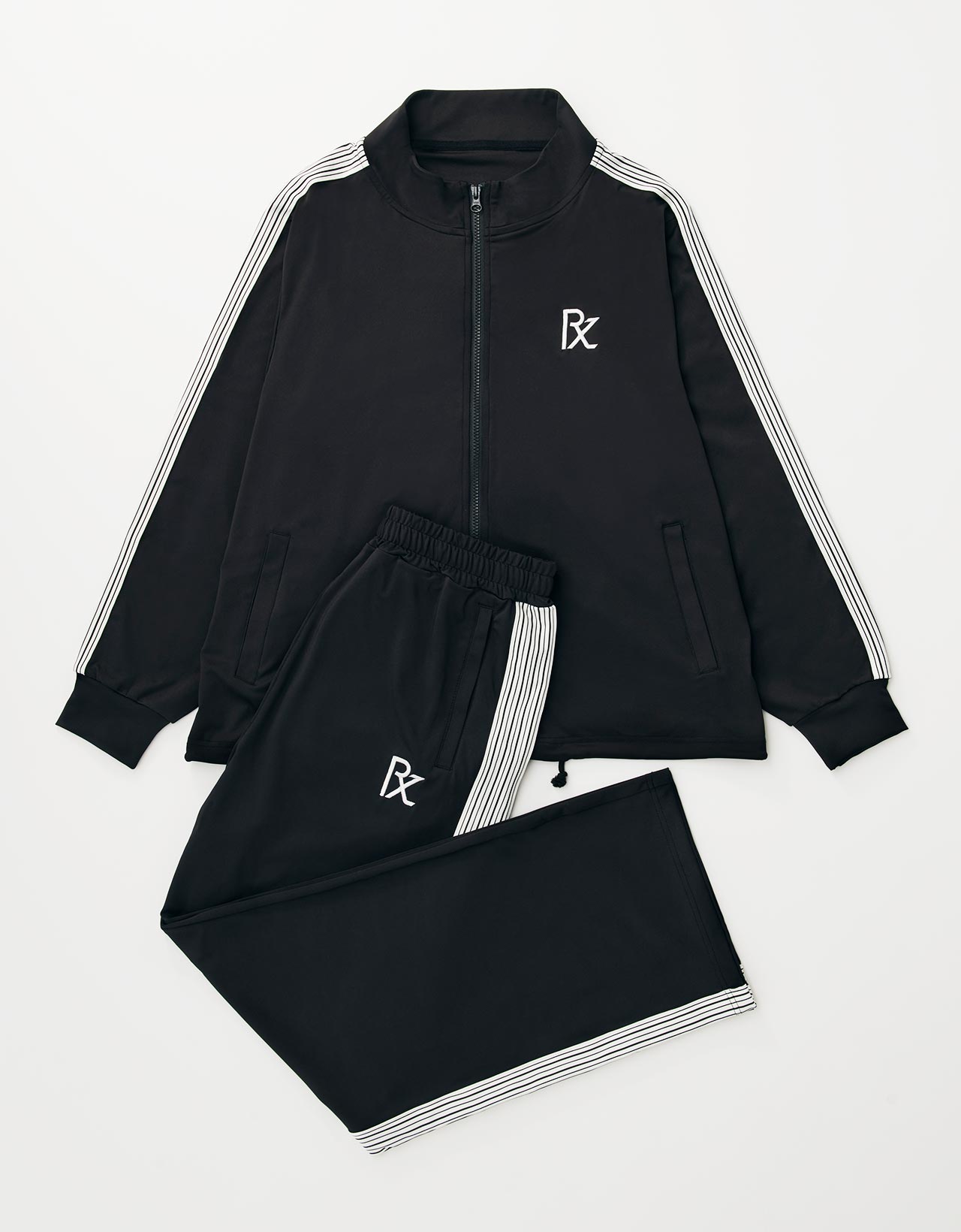 Track jacket Black/White画像