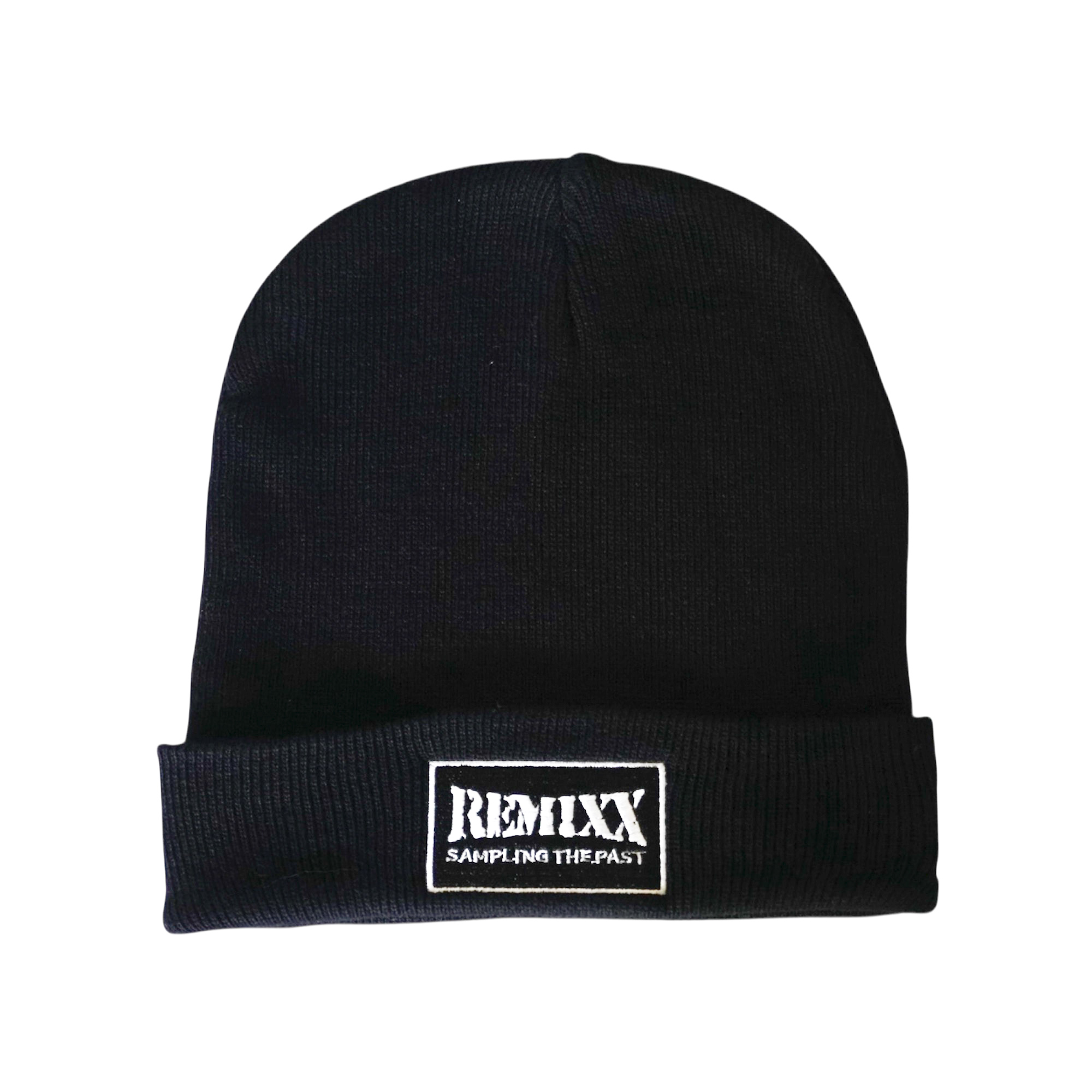 Knit Beanie Black/White ニットビーニー ブラック/ホワイト画像