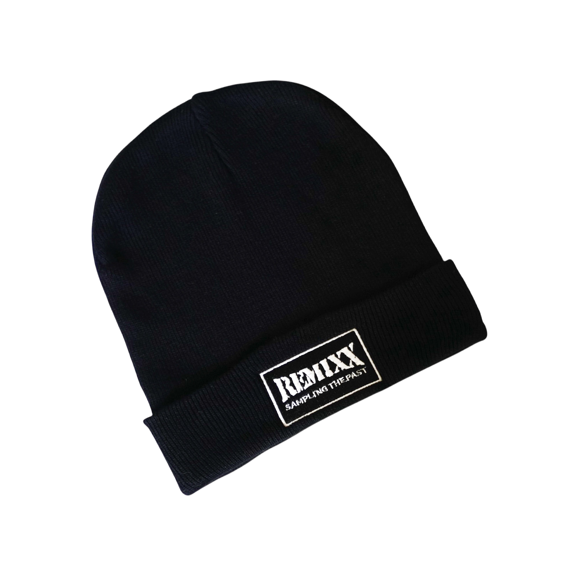 Knit Beanie Black/White ニットビーニー ブラック/ホワイト画像