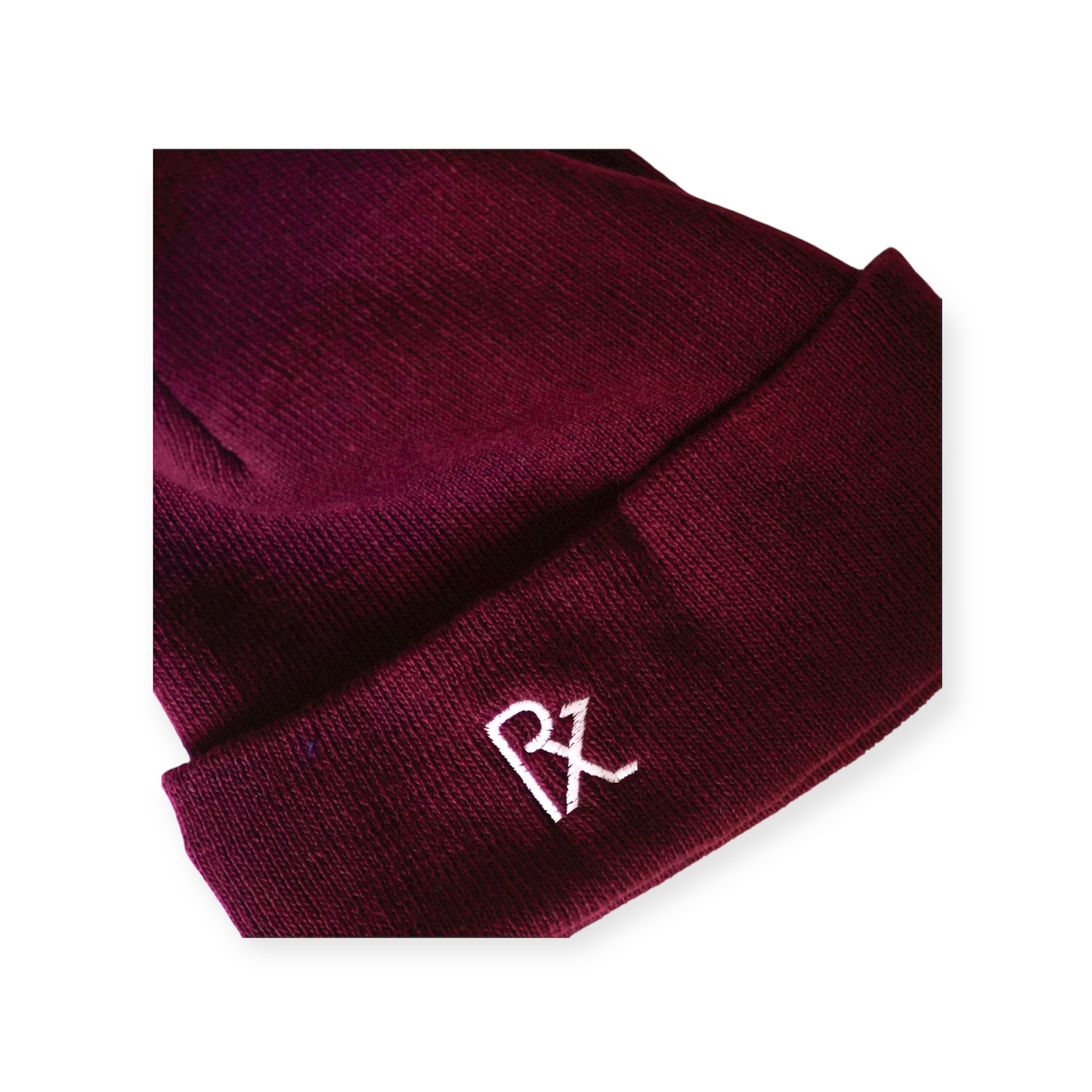 Knit Beanie Burgundy/Pink ニットビーニー バーガンディー/ピンク画像